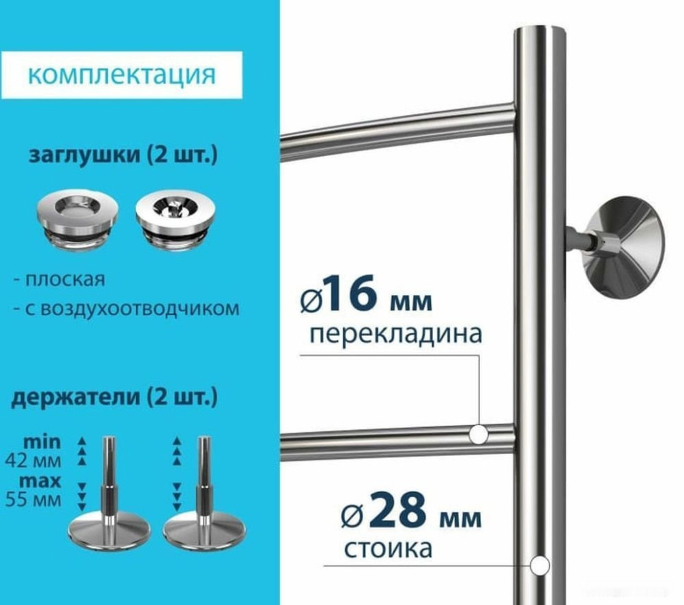 Полотенцесушитель Stelmix ВПС П4 400x600 (БП, 3/4") Полотенцесушитель Stelmix ВПС П4 400x600 (БП, 3/4")