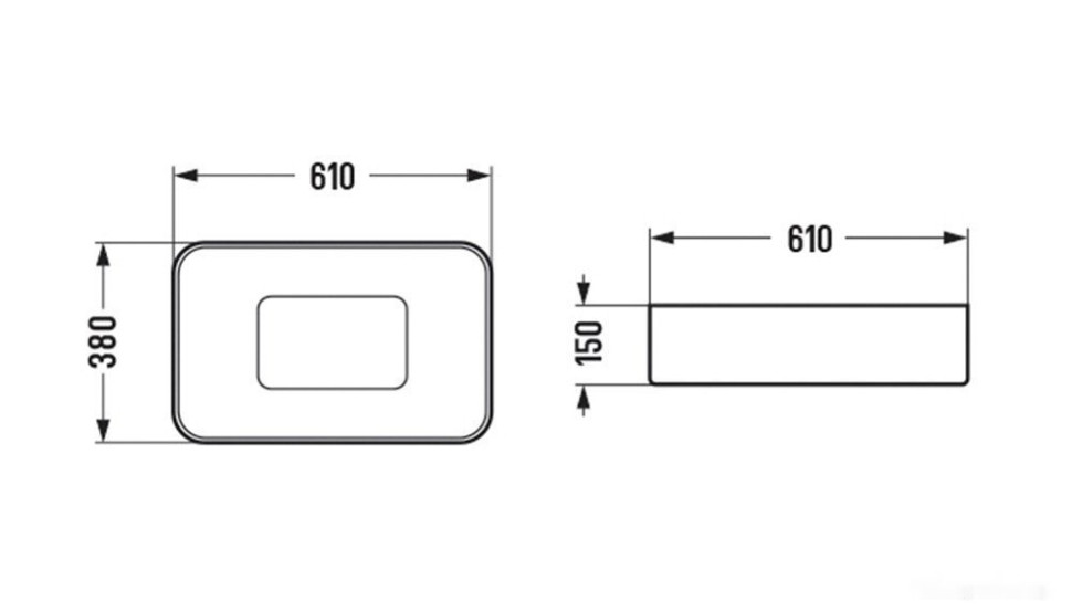 Умывальник Weltwasser ELBACH 78575-60 MT-GR Умывальник Weltwasser ELBACH 78575-60 MT-GR