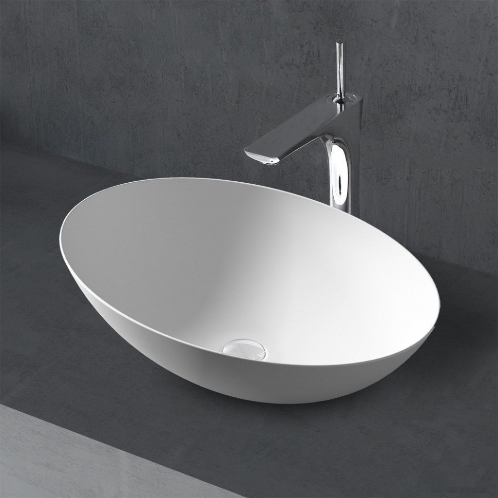 Умывальник Abber Stein AS2609 (белый матовый) Умывальник Abber Stein AS2609 (белый матовый)