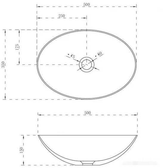 Умывальник Abber Stein AS2609 (белый матовый) Умывальник Abber Stein AS2609 (белый матовый)