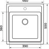 Кухонная мойка Granrus GR-460 (бежевый)