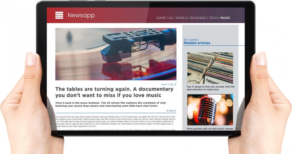 Планшет Lenovo Tab M10 HD 2nd Gen TB-X306X 4GB/64GB LTE ZA6V0046UA Планшет Lenovo Tab M10 HD 2nd Gen TB-X306X 4GB/64GB LTE ZA6V0046UA