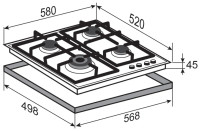 Варочная панель Zigmund &amp; Shtain MN 199.61 B