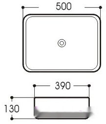 Умывальник Aquatek Вега AQ5515-00 Умывальник Aquatek Вега AQ5515-00