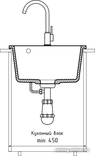 Кухонная мойка GranFest Urban GF-UR-644 (белый) Кухонная мойка GranFest Urban GF-UR-644 (белый)