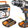Дрель-шуруповерт Worx WX183.1 (с 2-мя АКБ, кейс) Дрель-шуруповерт Worx WX183.1 (с 2-мя АКБ, кейс)