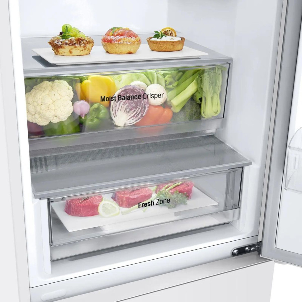 Холодильник с морозильником LG GC-B509AQQW