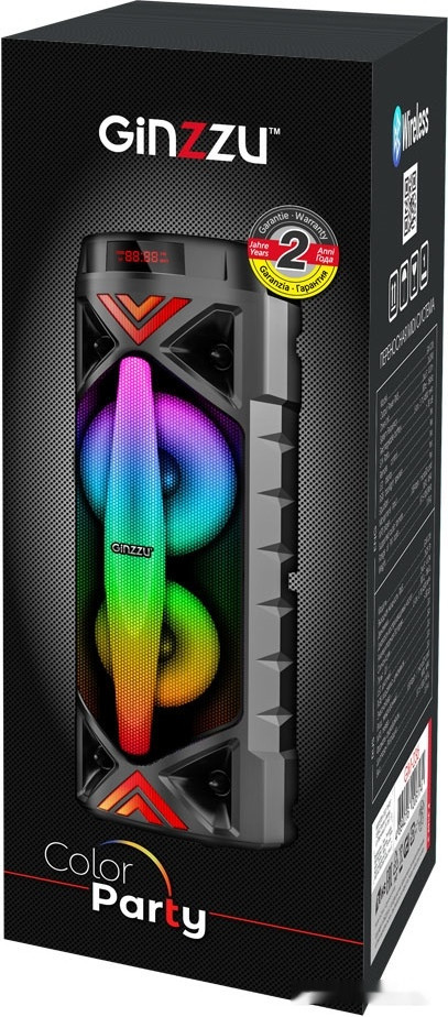 Колонка для вечеринок Ginzzu GM-236 Колонка для вечеринок Ginzzu GM-236