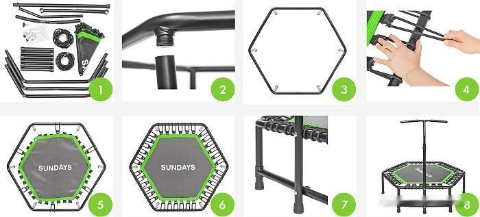 Батут Sundays Favorite 48" (с ручкой, зеленый) Батут Sundays Favorite 48" (с ручкой, зеленый)
