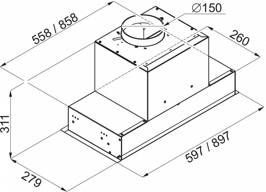 Вытяжка Maunfeld Fantasy 60 (белый)