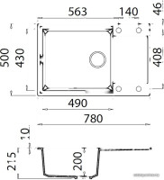 Кухонная мойка Elleci Easy 310 M73 Titanium