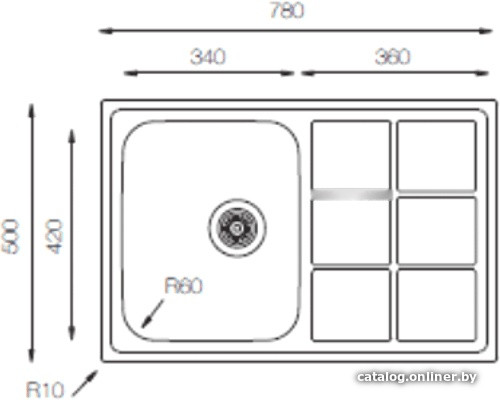Кухонная мойка Zorg ZLL 7850 (микродекор) Кухонная мойка Zorg ZLL 7850 (микродекор)