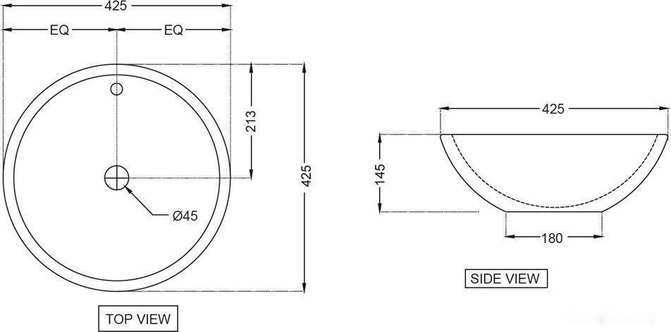 Умывальник Jaquar ONS-WHT-10901 Умывальник Jaquar ONS-WHT-10901