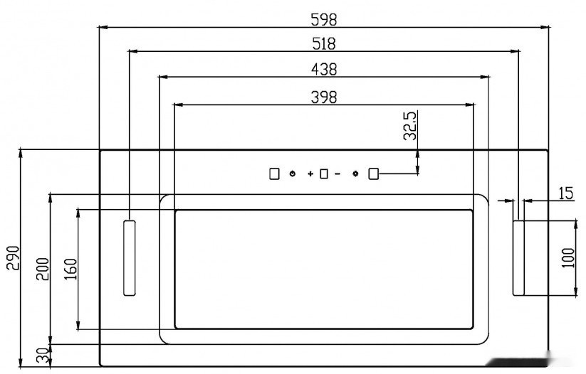Вытяжка Schtoff Wanda 60 (черный)