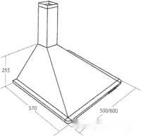 Вытяжка AKPO Elegant Turbo 50 wk-5 белый