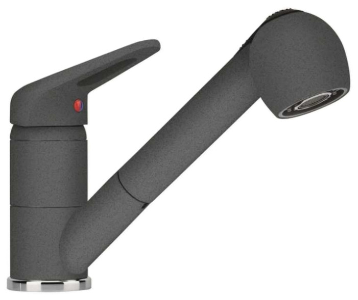 Смеситель Franke Novara Plus графит (с выдвижным шлангом)