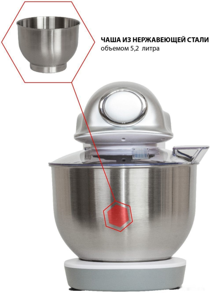 Кухонный комбайн JVC JK-MX510 (белый/серебристый) Кухонный комбайн JVC JK-MX510 (белый/серебристый)