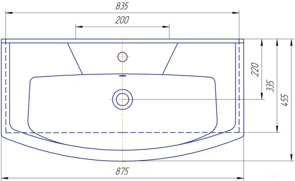 Умывальник Kirovit Элеганс 850 Умывальник Kirovit Элеганс 850