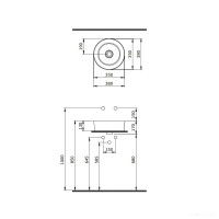 Умывальник Berges Wasserhaus Mascon 38 181005