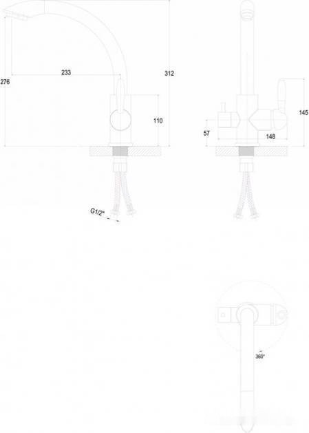 Смеситель Paulmark Essen Es213001-308 (черный) Смеситель Paulmark Essen Es213001-308 (черный)