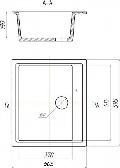Кухонная мойка Saniteco Mare (оникс)