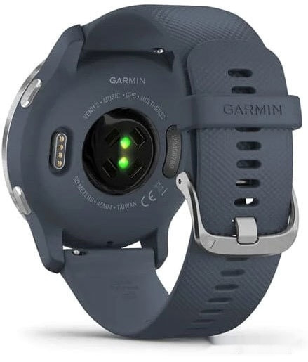 Умные часы Garmin Venu 2 (нержавеющая сталь/синий гранит)