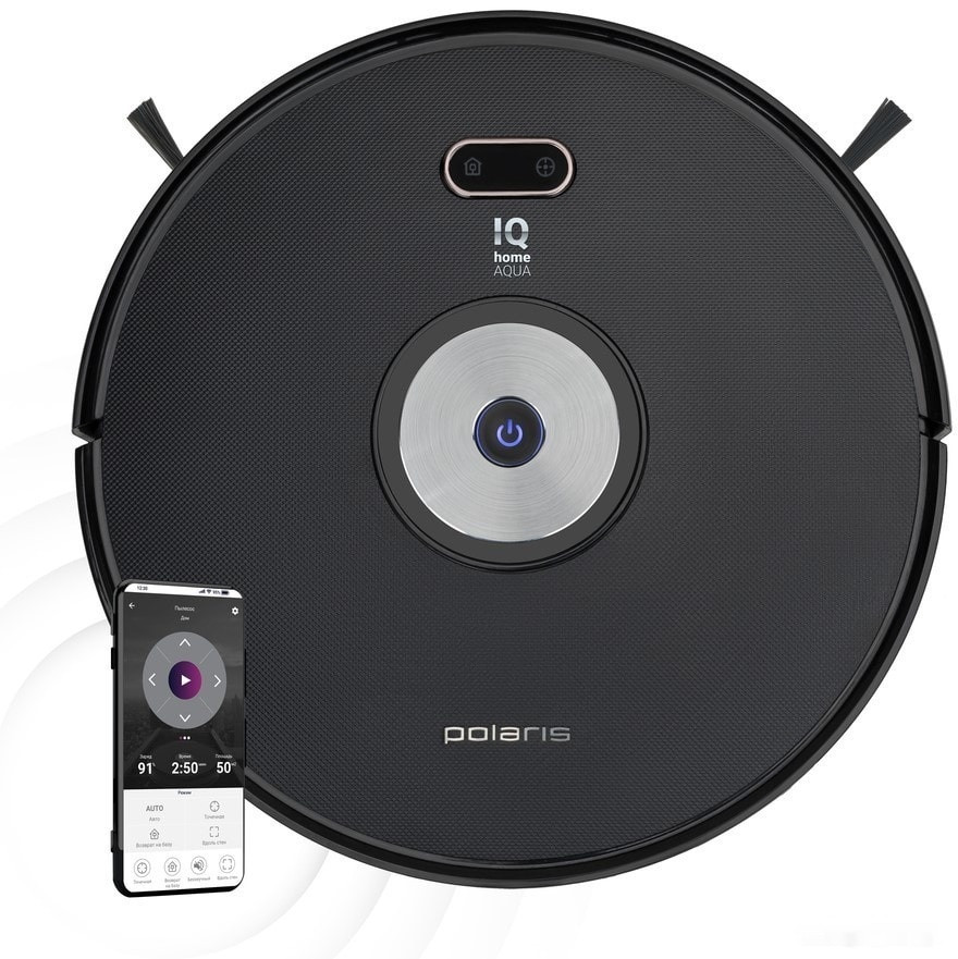Робот-пылесос Polaris PVCR 3200 IQ Home Aqua (черный)