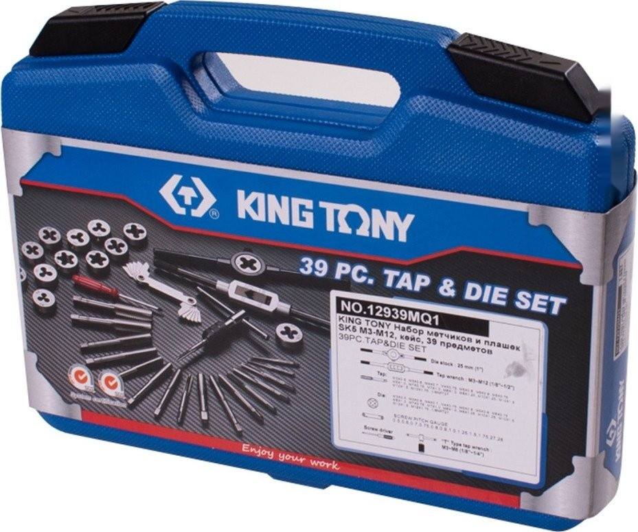 Набор метчиков King Tony 12939MQ1 (39 предметов)