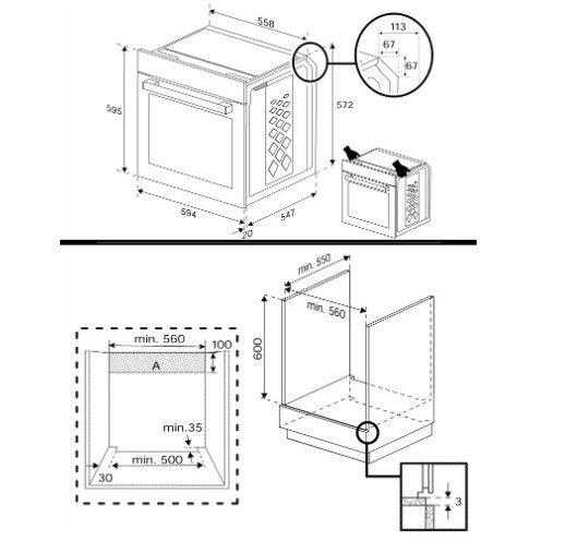 Духовой шкаф Hotpoint HETF 1351 AH BL Духовой шкаф Hotpoint HETF 1351 AH BL