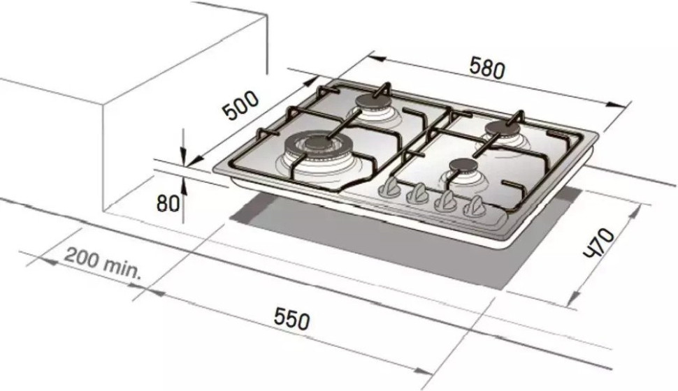 Варочная панель Delonghi IF 46.1 ASV GUD Варочная панель Delonghi IF 46.1 ASV GUD