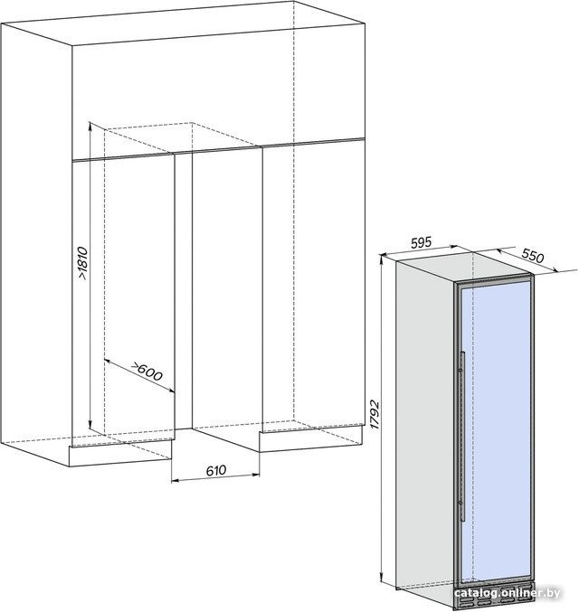 Винный шкаф Libhof Sommelier SMD-110 slim black