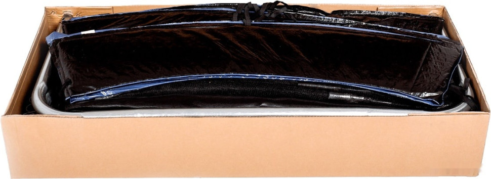 Батут GetActive Jump 10ft - 312 см с лестницей, внешней сеткой (синий) Батут GetActive Jump 10ft - 312 см с лестницей, внешней сеткой (синий)