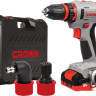 Дрель-шуруповерт Crown CT21081HQ-2 BMC (с 2-мя АКБ, кейс)