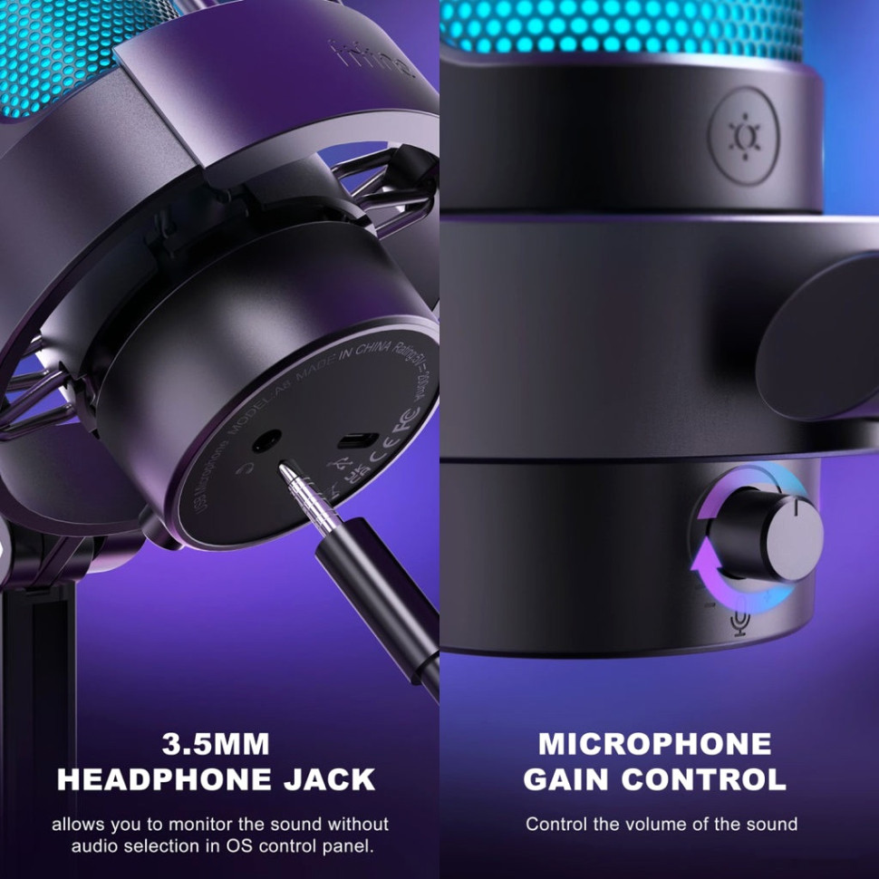 Проводной микрофон FIFINE A8 (черный) Проводной микрофон FIFINE A8 (черный)