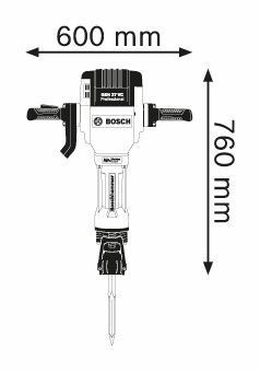 Электрический отбойный молоток Bosch GSH 27 VC Professional