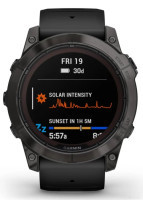 Умные часы Garmin Fenix 7X Pro Sapphire Solar (карбоново-серый титан/черный)