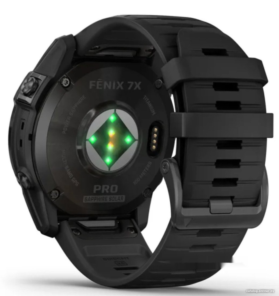 Умные часы Garmin Fenix 7X Pro Sapphire Solar (карбоново-серый титан/черный) Умные часы Garmin Fenix 7X Pro Sapphire Solar (карбоново-серый титан/черный)