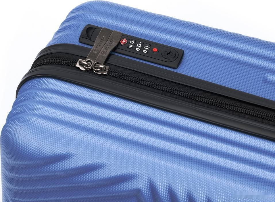 Чемодан-спиннер Torber T1919S 55 см (синий)
