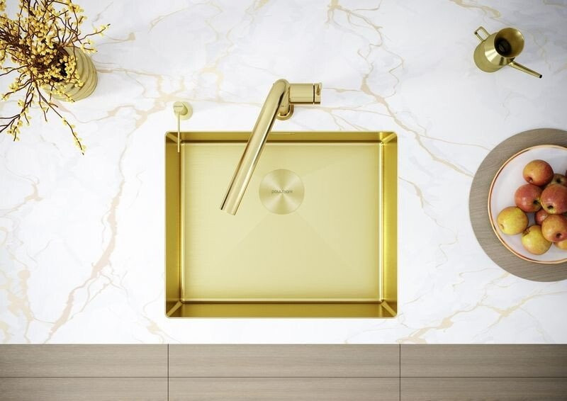 Кухонная мойка Paulmark Next 54 UNI PM215444-LG (золото/светлое золото) Кухонная мойка Paulmark Next 54 UNI PM215444-LG (золото/светлое золото)