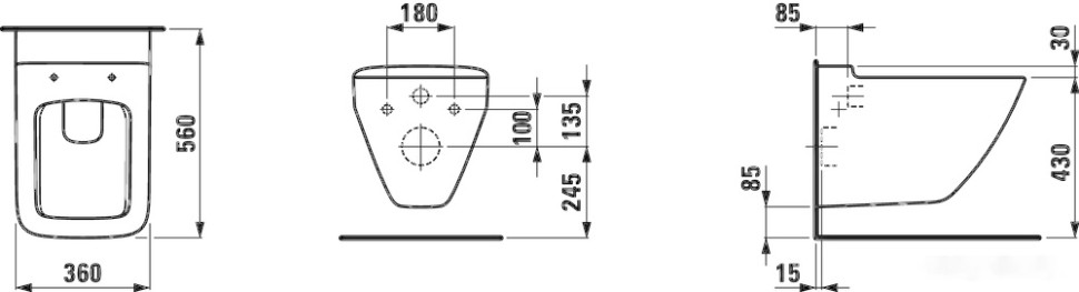 Унитаз Laufen Palace 8207060000001