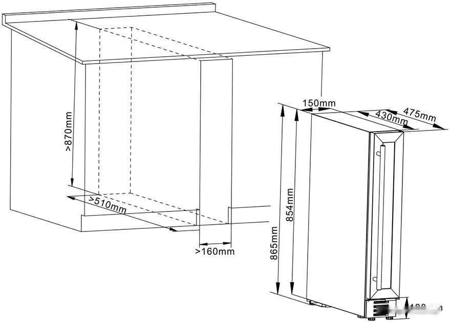 Винный шкаф Cellar Private CP007B Винный шкаф Cellar Private CP007B