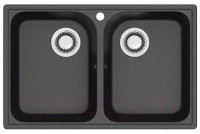 Кухонная мойка Berge BR-7322 (черный)