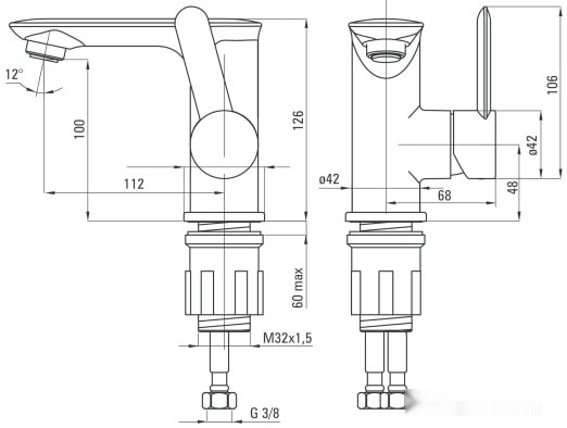 Смеситель Deante Kalia BGK 021N Смеситель Deante Kalia BGK 021N