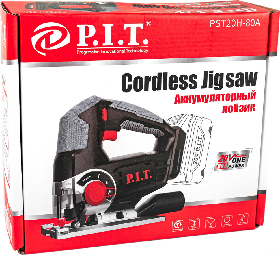 Лобзик P.I.T. PST20H-80A/1 (с 1-м АКБ, кейс)