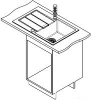 Кухонная мойка Franke S2D 611-78 оникс 143.0618.368