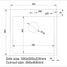 Кухонная мойка Asteria A5050S
