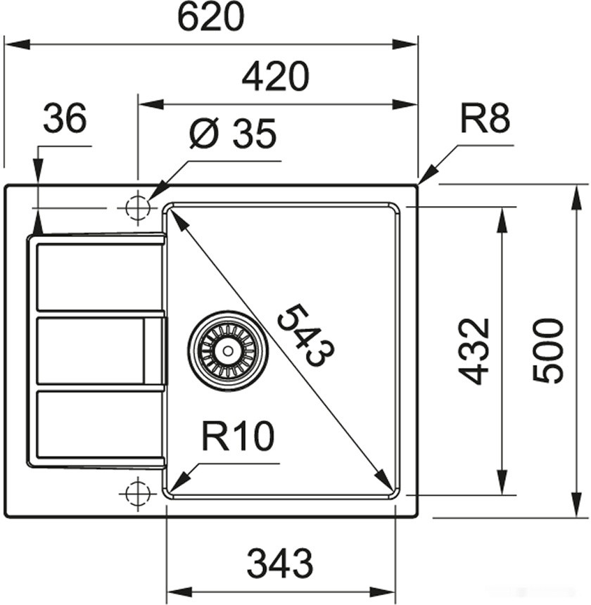 Кухонная мойка Franke Sirius 2.0 S2D 611-62 (500) Tectonite 143.0628.367 (серый) Кухонная мойка Franke Sirius 2.0 S2D 611-62 (500) Tectonite 143.0628.367 (серый)