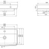 Умывальник CeraStyle Duru VB003H62U00