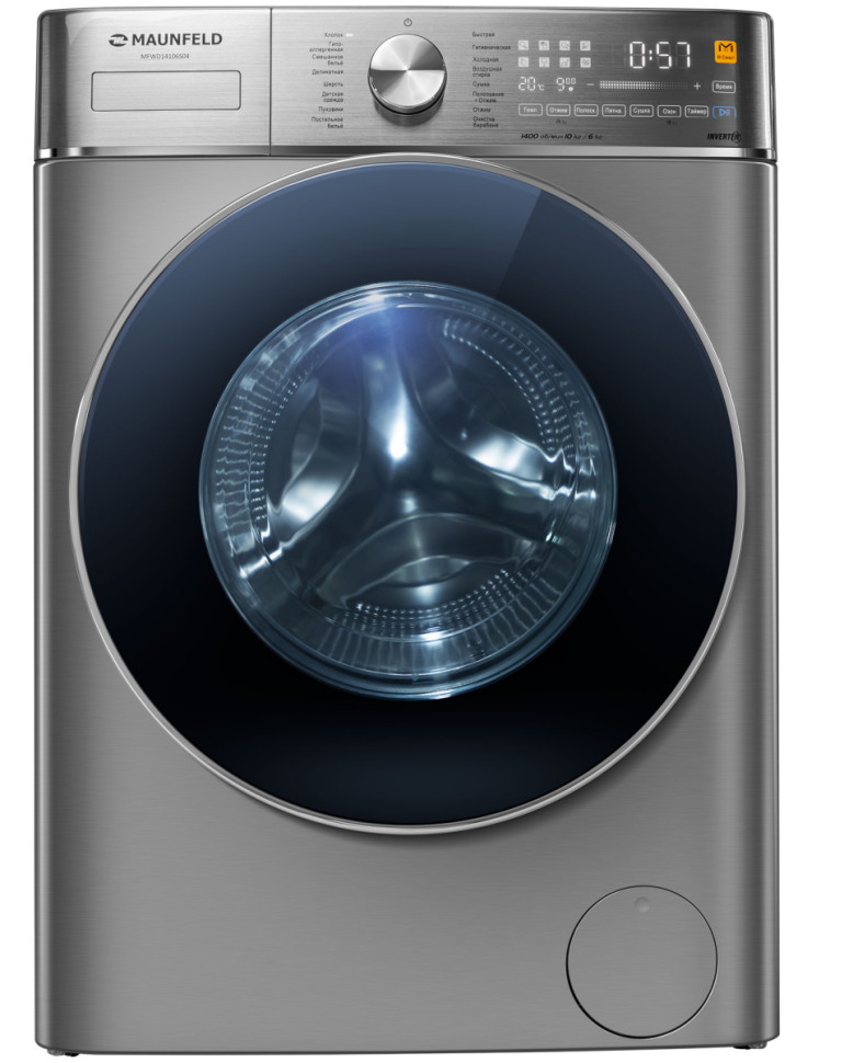 Стирально-сушильная машина Maunfeld MFWD14106S04 Стирально-сушильная машина Maunfeld MFWD14106S04