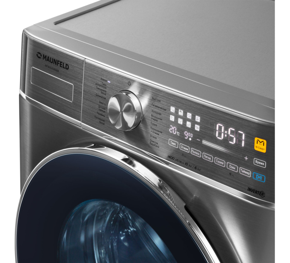 Стирально-сушильная машина Maunfeld MFWD14106S04 Стирально-сушильная машина Maunfeld MFWD14106S04
